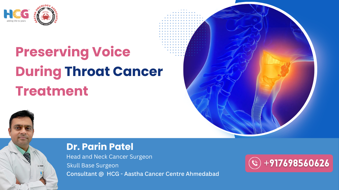 Clinical care related to preserving voice during throat cancer treatment