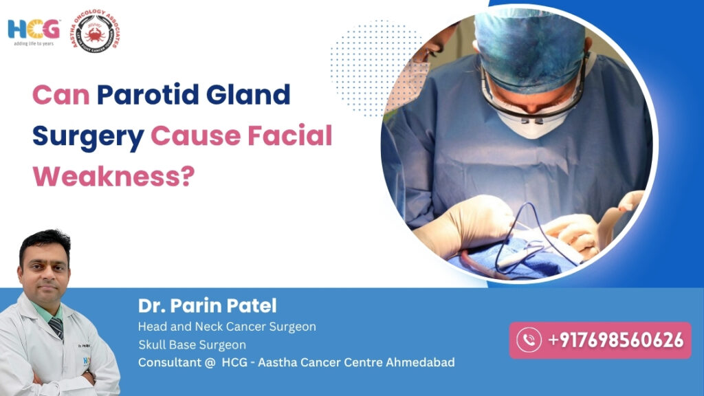 Facial nerve preservation during parotid gland surgery by specialist in Ahmedabad